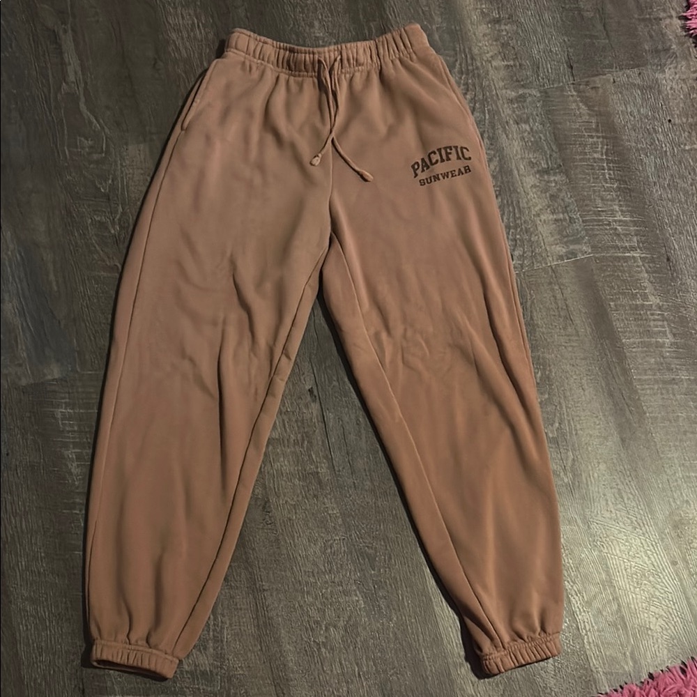 Pacific Sunwear Tan Sweatpants